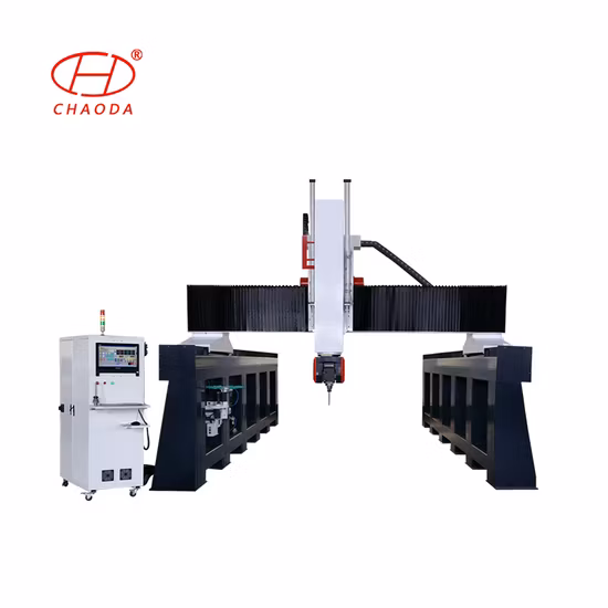  Fornecimento de fábrica!  Grande máquina CNC de 5 eixos/roteador de trituração de 5 eixos CNC para fabricação de moldes de Chaoda